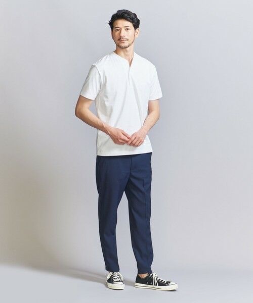 BEAUTY&YOUTH UNITED ARROWS / ビューティー&ユース ユナイテッドアローズ カットソー | 【WEB限定 WARDROBE SMART】クリア  ガスコットン ヘンリーネック カットソー【抗菌・防臭】 | 詳細2