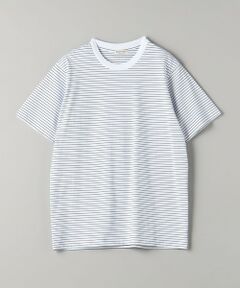 ハイゲージ ガスコットン ボーダー クルーネック Tシャツ