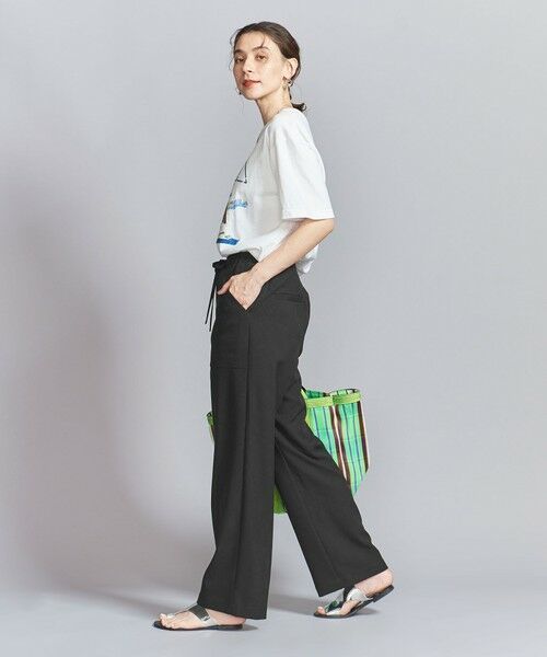 BEAUTY&YOUTH UNITED ARROWS / ビューティー&ユース ユナイテッドアローズ その他パンツ | 【WEB限定】リネンライク イージーパンツ -ウォッシャブル- | 詳細3