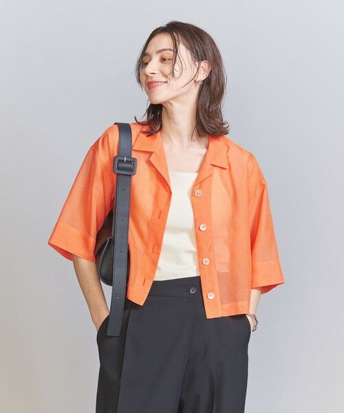 BEAUTY&YOUTH UNITED ARROWS / ビューティー&ユース ユナイテッドアローズ シャツ・ブラウス | ポリエステルオーガンジー シャツ -ウォッシャブル- | 詳細26