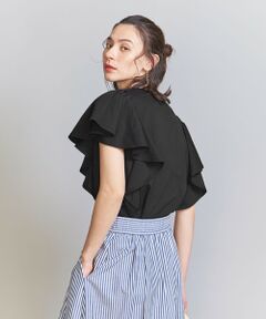 【WEB限定】ポンチ ラッフルスリーブカットソー