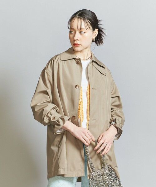 BEAUTY&YOUTH UNITED ARROWS / ビューティー&ユース ユナイテッドアローズ ステンカラーコート | 【WEB限定】タフタ ミドルステンカラーコート | 詳細1