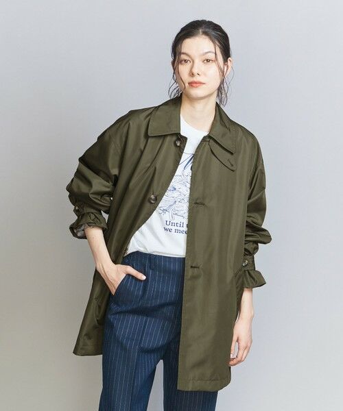 BEAUTY&YOUTH UNITED ARROWS / ビューティー&ユース ユナイテッドアローズ ステンカラーコート | 【WEB限定】タフタ ミドルステンカラーコート | 詳細16