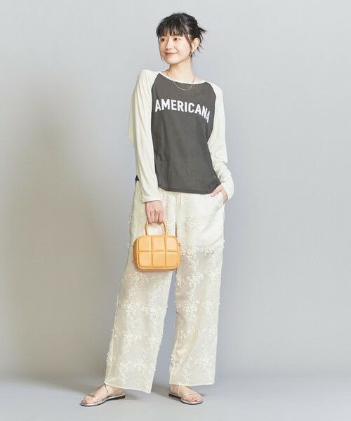 BEAUTY&YOUTH UNITED ARROWS / ビューティー&ユース ユナイテッドアローズ Tシャツ | ＜Americana＞シアー ベースボール Tシャツ | 詳細3