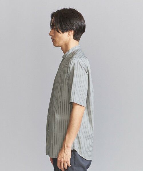 BEAUTY&YOUTH UNITED ARROWS / ビューティー&ユース ユナイテッドアローズ シャツ・ブラウス | 70/2 ブロード ストライプ バンドカラー リラックスレギュラー  シャツ | 詳細4