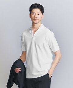 【WEB限定 WARDROBE SMART】ステイ クリーン ピケ スキッパー ポロシャツ【抗菌・防臭】