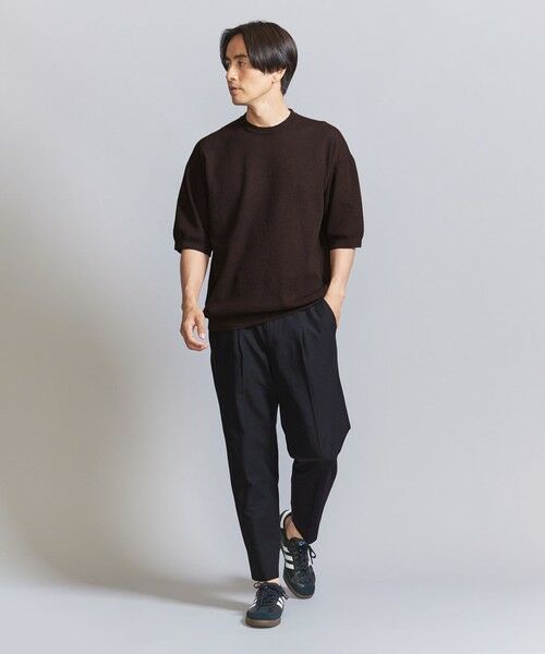 セール】 エア ミラノリブ クルーネック ニット ショートスリーブ  