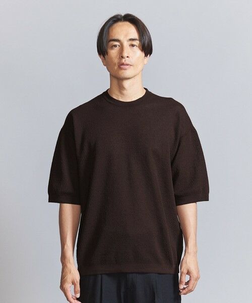 セール】 エア ミラノリブ クルーネック ニット ショートスリーブ  