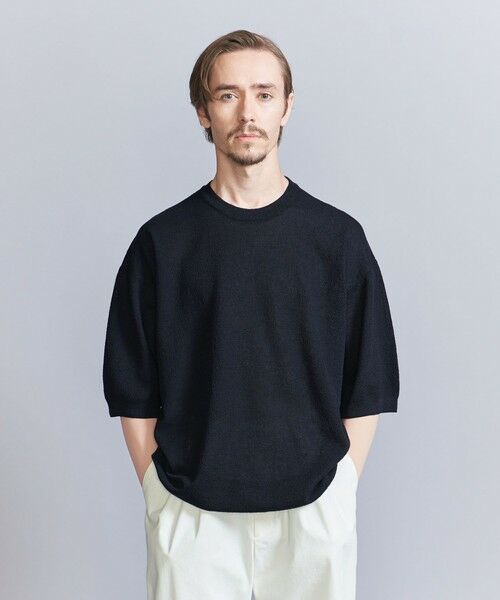 セール】 エア ミラノリブ クルーネック ニット ショートスリーブ  