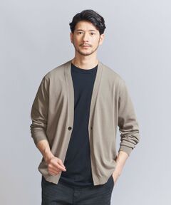 【WEB限定 WARDROBE SMART】マシーンウォッシュ 1B カーディガン【抗菌・防臭】