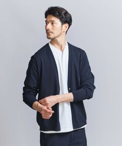 【WEB限定 WARDROBE SMART】マシーンウォッシュ 1B カーディガン【抗菌・防臭】