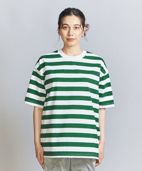 BEAUTY&YOUTH UNITED ARROWS / ビューティー&ユース ユナイテッドアローズ Tシャツ | ＜DAIWA PIER39＞ドローストリング ボーダー Tシャツ | 詳細4