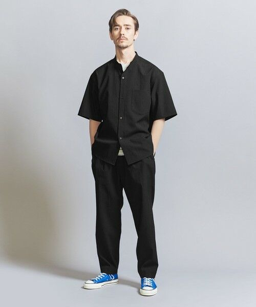 BEAUTY&YOUTH UNITED ARROWS / ビューティー&ユース ユナイテッドアローズ シャツ・ブラウス | KOMATSU PACK トロピカル バンドカラー ショートスリーブ シャツ -セットアップ対応 ストレッチ- | 詳細2