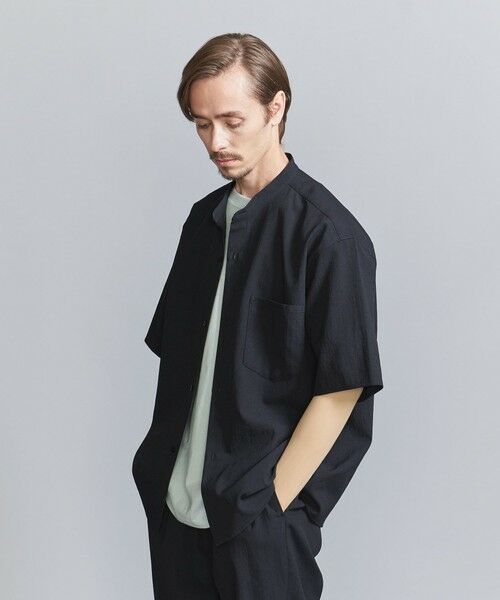 BEAUTY&YOUTH UNITED ARROWS / ビューティー&ユース ユナイテッドアローズ シャツ・ブラウス | KOMATSU PACK トロピカル バンドカラー ショートスリーブ シャツ -セットアップ対応 ストレッチ- | 詳細21