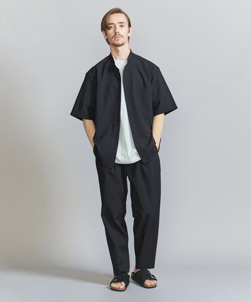 BEAUTY&YOUTH UNITED ARROWS / ビューティー&ユース ユナイテッドアローズ シャツ・ブラウス | KOMATSU PACK トロピカル バンドカラー ショートスリーブ シャツ -セットアップ対応 ストレッチ- | 詳細22