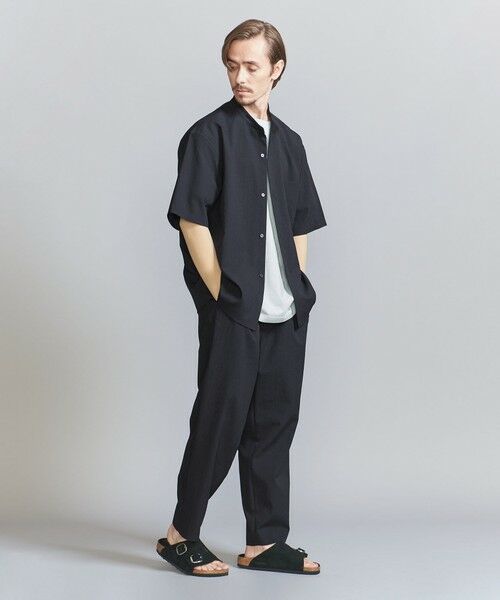 BEAUTY&YOUTH UNITED ARROWS / ビューティー&ユース ユナイテッドアローズ シャツ・ブラウス | KOMATSU PACK トロピカル バンドカラー ショートスリーブ シャツ -セットアップ対応 ストレッチ- | 詳細23