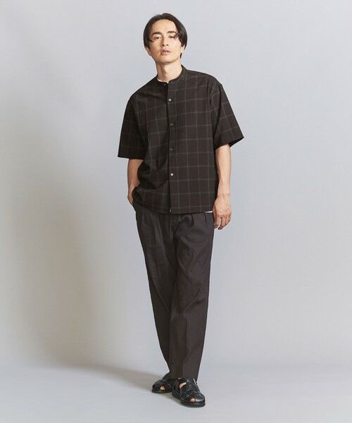 BEAUTY&YOUTH UNITED ARROWS / ビューティー&ユース ユナイテッドアローズ シャツ・ブラウス | シアサッカー バンドカラー フォルムシャツ | 詳細15