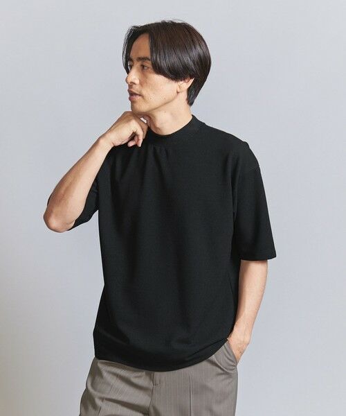 BEAUTY&YOUTH UNITED ARROWS / ビューティー&ユース ユナイテッドアローズ カットソー | クール ペアスキン モックネック Tシャツ ‐接触冷感‐ | 詳細1