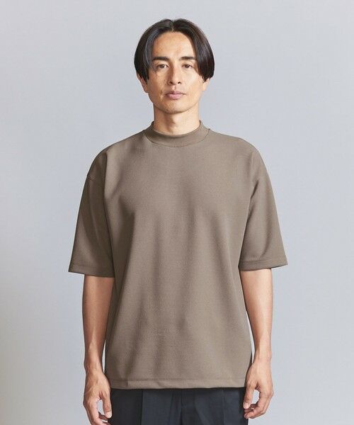 BEAUTY&YOUTH UNITED ARROWS / ビューティー&ユース ユナイテッドアローズ カットソー | クール ペアスキン モックネック Tシャツ ‐接触冷感‐ | 詳細8