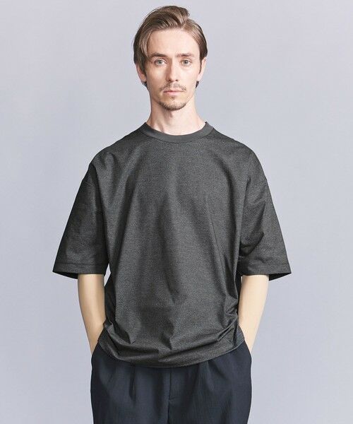 BEAUTY&YOUTH UNITED ARROWS / ビューティー&ユース ユナイテッドアローズ カットソー | グリッドドット アジャスト クルーネック Tシャツ | 詳細9