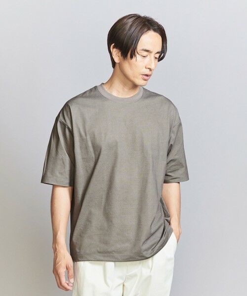 BEAUTY&YOUTH UNITED ARROWS / ビューティー&ユース ユナイテッドアローズ カットソー | グリッドドット アジャスト クルーネック Tシャツ | 詳細25