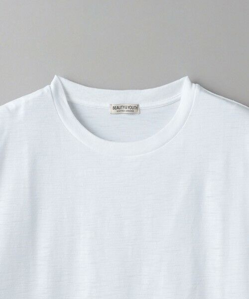 BEAUTY&YOUTH UNITED ARROWS / ビューティー&ユース ユナイテッドアローズ カットソー | スクラッチスラブ クルーネック Tシャツ | 詳細6