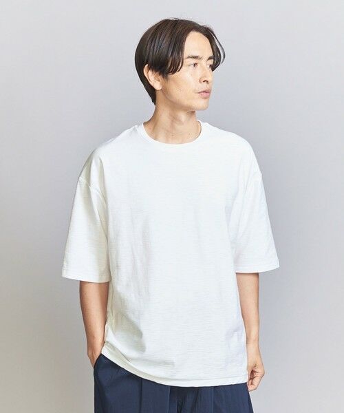 BEAUTY&YOUTH UNITED ARROWS / ビューティー&ユース ユナイテッドアローズ カットソー | スクラッチスラブ クルーネック Tシャツ | 詳細2