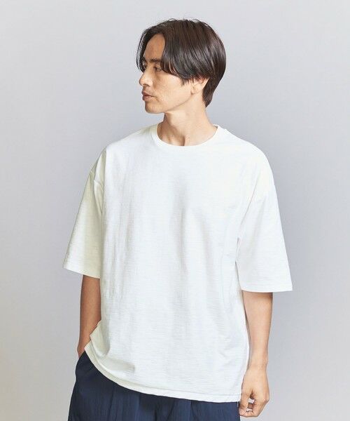 BEAUTY&YOUTH UNITED ARROWS / ビューティー&ユース ユナイテッドアローズ カットソー | スクラッチスラブ クルーネック Tシャツ | 詳細3