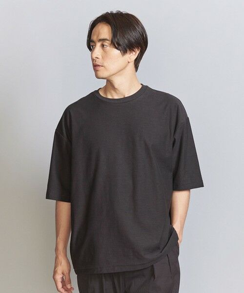 BEAUTY&YOUTH UNITED ARROWS / ビューティー&ユース ユナイテッドアローズ カットソー | スクラッチスラブ クルーネック Tシャツ | 詳細8