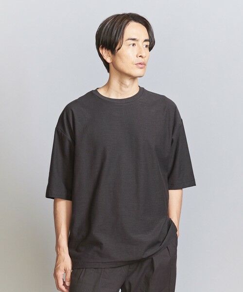 BEAUTY&YOUTH UNITED ARROWS / ビューティー&ユース ユナイテッドアローズ カットソー | スクラッチスラブ クルーネック Tシャツ | 詳細9