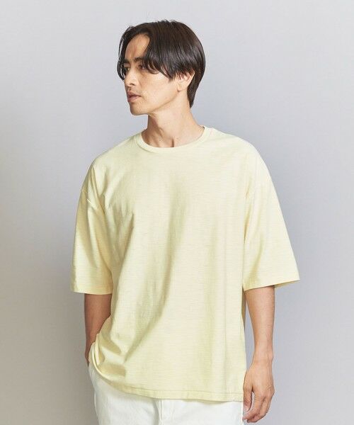 BEAUTY&YOUTH UNITED ARROWS / ビューティー&ユース ユナイテッドアローズ カットソー | スクラッチスラブ クルーネック Tシャツ | 詳細17