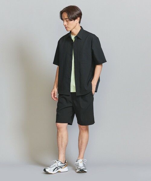 BEAUTY&YOUTH UNITED ARROWS / ビューティー&ユース ユナイテッドアローズ ショート・ハーフ・半端丈パンツ | KOMATSU PACK トロピカル 1P ショートパンツ -セットアップ対応 ストレッチ- | 詳細6