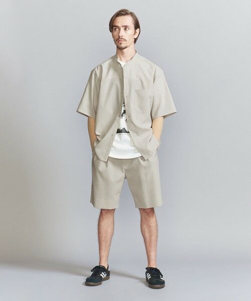 BEAUTY&YOUTH UNITED ARROWS / ビューティー&ユース ユナイテッドアローズ ショート・ハーフ・半端丈パンツ | KOMATSU PACK トロピカル 1P ショートパンツ -セットアップ対応 ストレッチ- | 詳細12