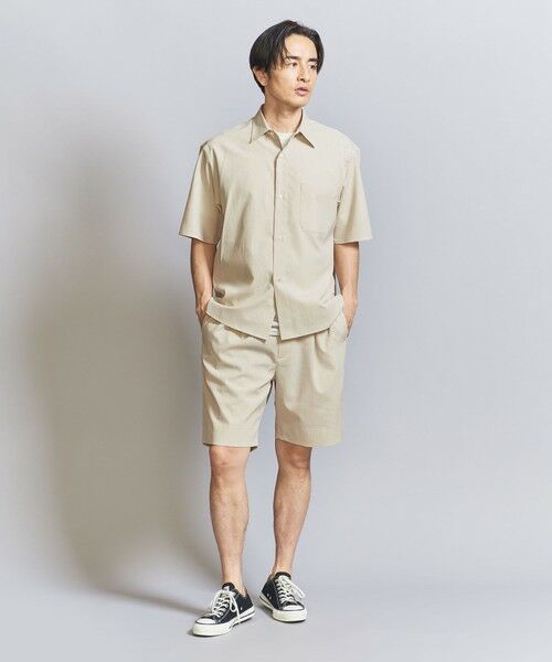 BEAUTY&YOUTH UNITED ARROWS / ビューティー&ユース ユナイテッドアローズ ショート・ハーフ・半端丈パンツ | KOMATSU PACK トロピカル 1P ショートパンツ -セットアップ対応 ストレッチ- | 詳細15