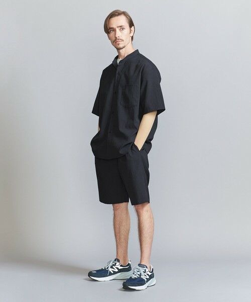 BEAUTY&YOUTH UNITED ARROWS / ビューティー&ユース ユナイテッドアローズ ショート・ハーフ・半端丈パンツ | KOMATSU PACK トロピカル 1P ショートパンツ -セットアップ対応 ストレッチ- | 詳細24