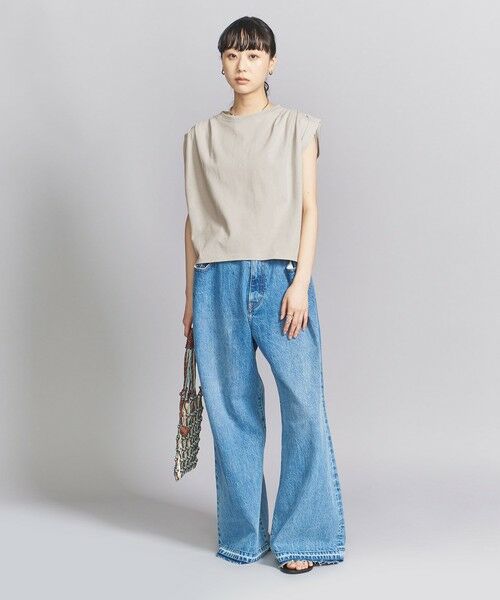 BEAUTY&YOUTH UNITED ARROWS / ビューティー&ユース ユナイテッドアローズ カットソー | タックショルダー フレンチスリーブカットソー | 詳細3