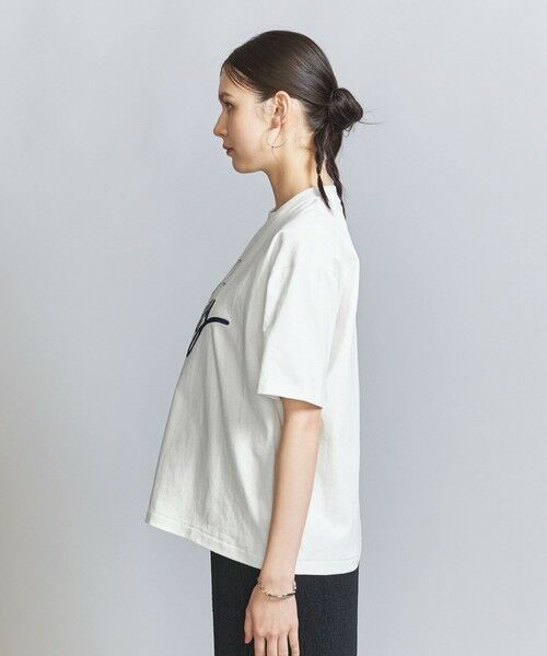 BEAUTY&YOUTH UNITED ARROWS / ビューティー&ユース ユナイテッドアローズ Tシャツ | 【別注】＜HAND TEX＞エンブロイダリー×プリント Tシャツ | 詳細2