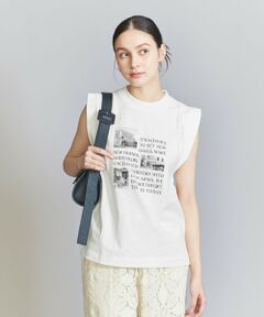 【別注】＜＋81BRANCA＞ロールアップ フォトTシャツ