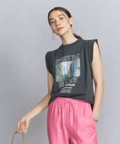 【別注】＜＋81BRANCA＞ロールアップ フォトTシャツ