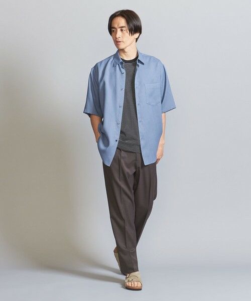 BEAUTY&YOUTH UNITED ARROWS / ビューティー&ユース ユナイテッドアローズ シャツ・ブラウス | ライト リネンタッチ レギュラー フォルムテーパード シャツ | 詳細19