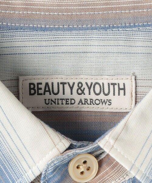 BEAUTY&YOUTH UNITED ARROWS / ビューティー&ユース ユナイテッドアローズ シャツ・ブラウス | シアー オンブレ ストライプ レギュラー フォルム シャツ | 詳細8