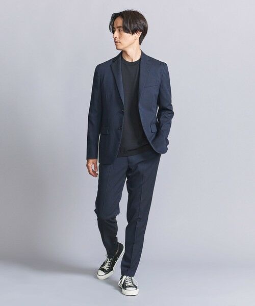 BEAUTY&YOUTH UNITED ARROWS / ビューティー&ユース ユナイテッドアローズ その他パンツ | シャンブレー PE ノープリーツ スリムパンツ -ストレッチ セットアップ対応‐ | 詳細22