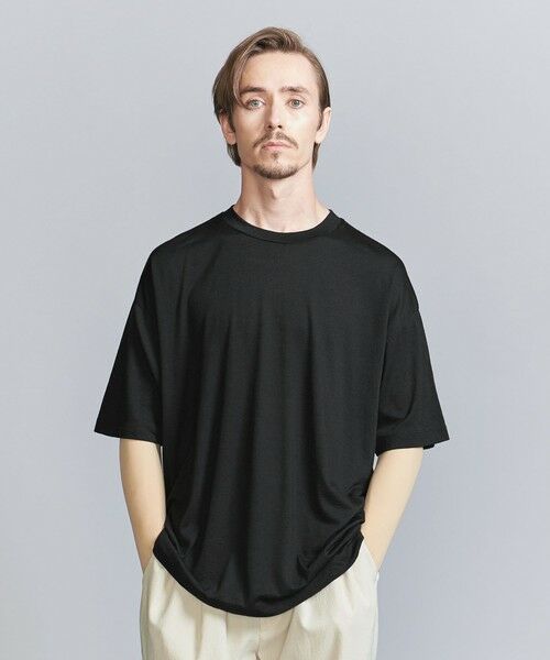 BEAUTY&YOUTH UNITED ARROWS / ビューティー&ユース ユナイテッドアローズ カットソー | 【別注】 ＜WOOL LABO（R）＞ シアー スラブ Tシャツ | 詳細1