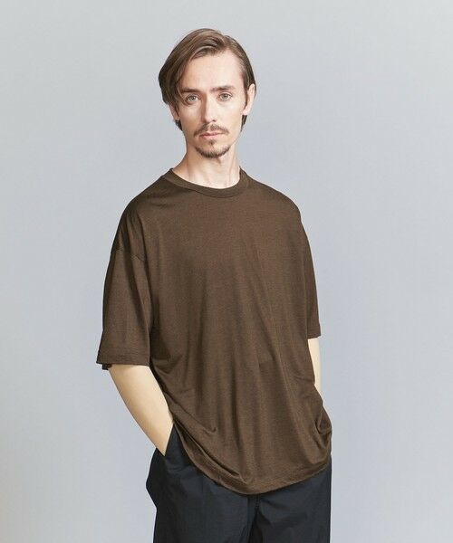 BEAUTY&YOUTH UNITED ARROWS / ビューティー&ユース ユナイテッドアローズ カットソー | 【別注】 ＜WOOL LABO（R）＞ シアー スラブ Tシャツ | 詳細21