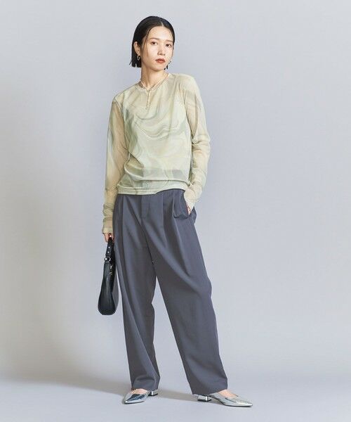 BEAUTY&YOUTH UNITED ARROWS / ビューティー&ユース ユナイテッドアローズ カットソー | シアーマーブル クルーネック カットソー | 詳細12