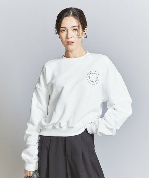 BEAUTY&YOUTH UNITED ARROWS / ビューティー&ユース ユナイテッドアローズ スウェット | 【別注】＜WAVE UNION＞クロップド スウェットプルオーバー | 詳細1