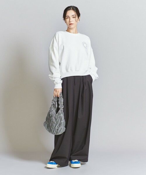 BEAUTY&YOUTH UNITED ARROWS / ビューティー&ユース ユナイテッドアローズ スウェット | 【別注】＜WAVE UNION＞クロップド スウェットプルオーバー | 詳細2