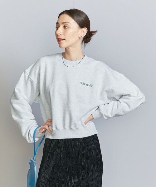 BEAUTY&YOUTH UNITED ARROWS / ビューティー&ユース ユナイテッドアローズ スウェット | 【別注】＜WAVE UNION＞クロップド スウェットプルオーバー | 詳細12