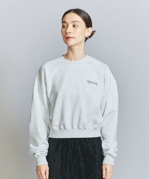 BEAUTY&YOUTH UNITED ARROWS / ビューティー&ユース ユナイテッドアローズ スウェット | 【別注】＜WAVE UNION＞クロップド スウェットプルオーバー | 詳細22