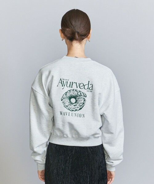 BEAUTY&YOUTH UNITED ARROWS / ビューティー&ユース ユナイテッドアローズ スウェット | 【別注】＜WAVE UNION＞クロップド スウェットプルオーバー | 詳細24